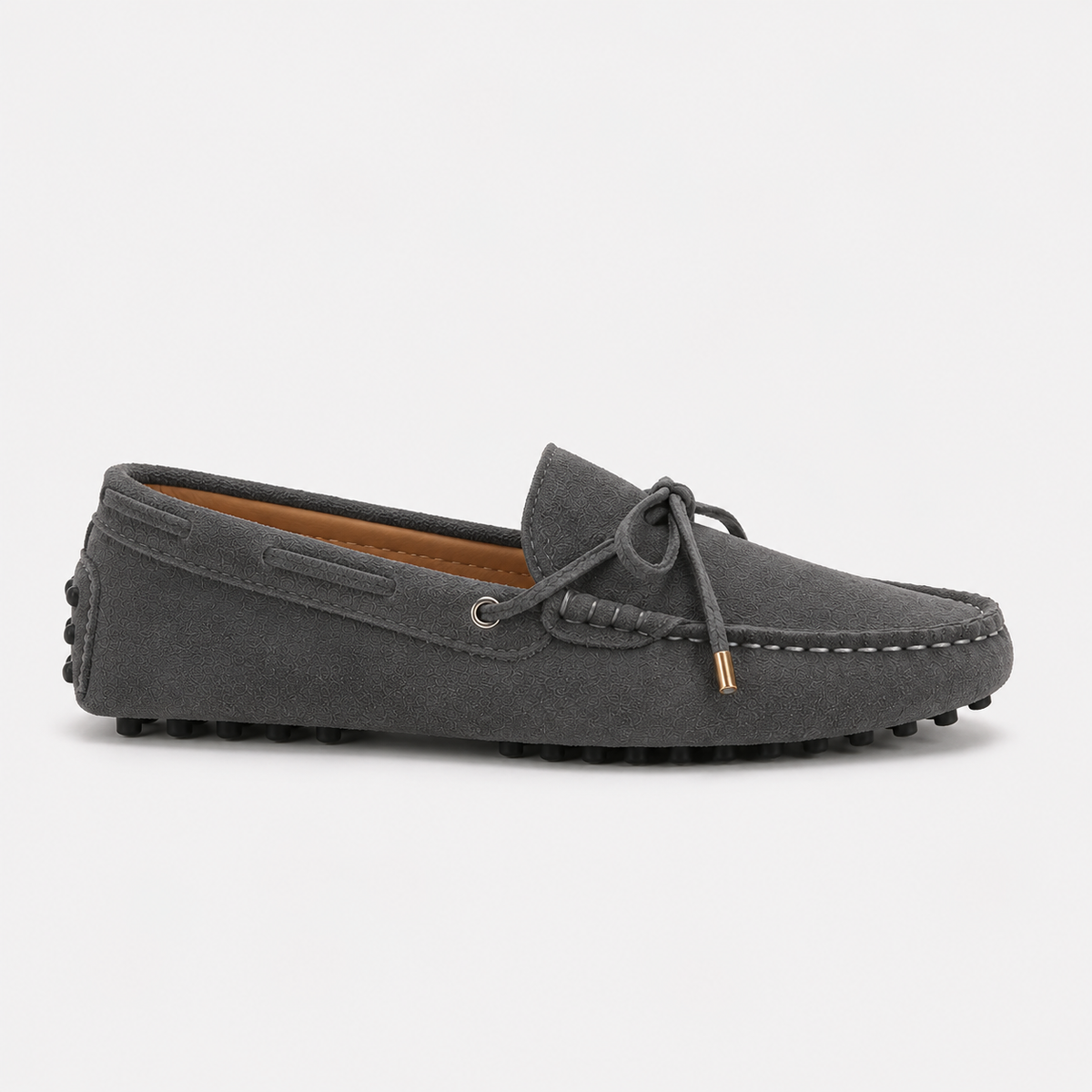 Mocassin Cuir Véritable De Vache À Enfiler