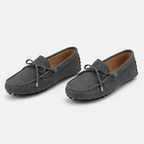Mocassin Cuir Véritable De Vache À Enfiler