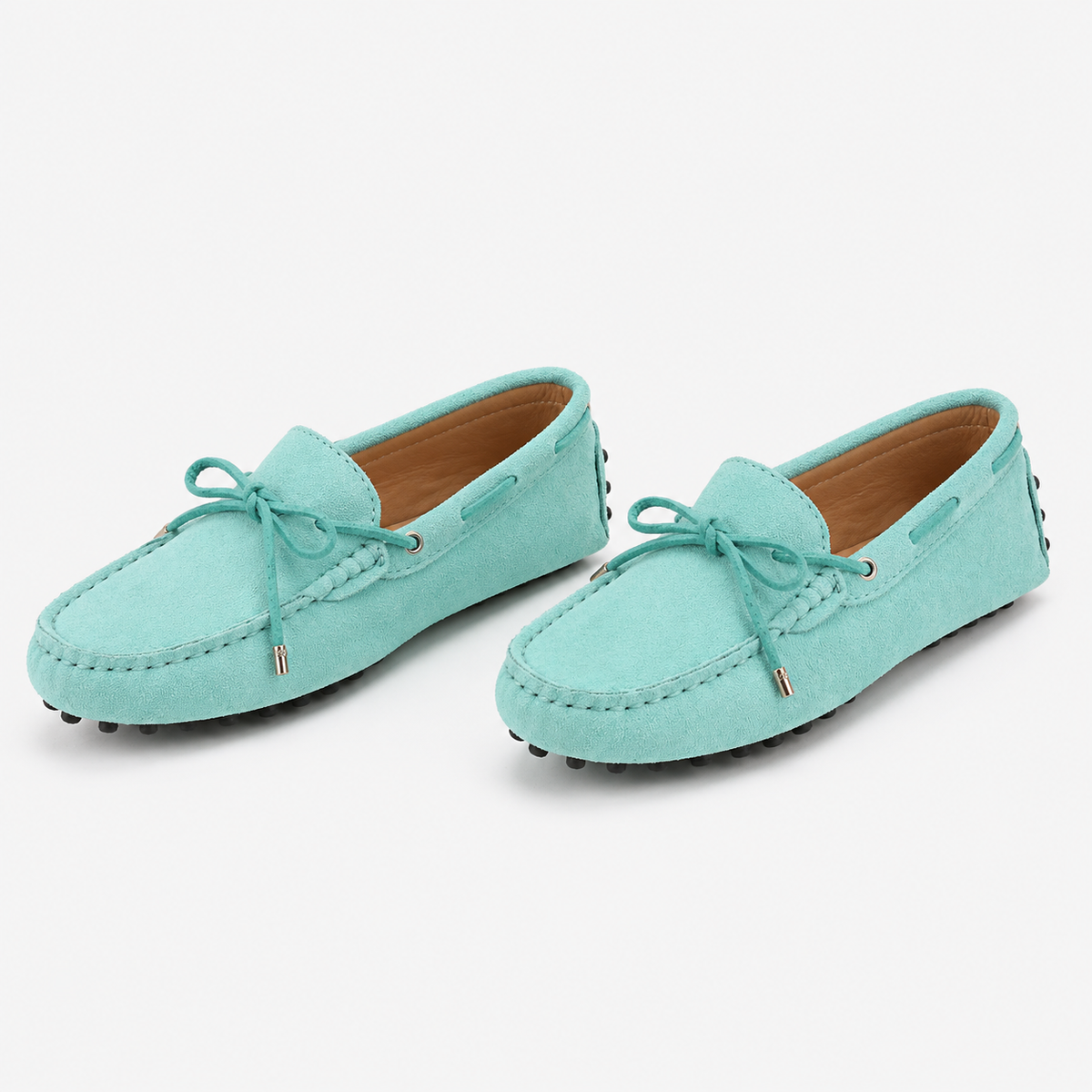 Mocassins De Conduite À Enfiler En Cuir De Vache