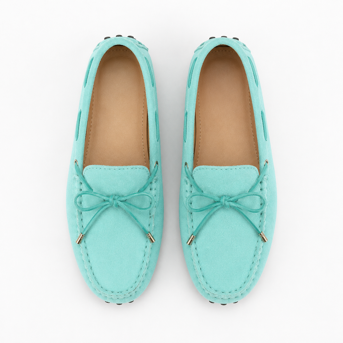 Mocassins De Conduite À Enfiler En Cuir De Vache