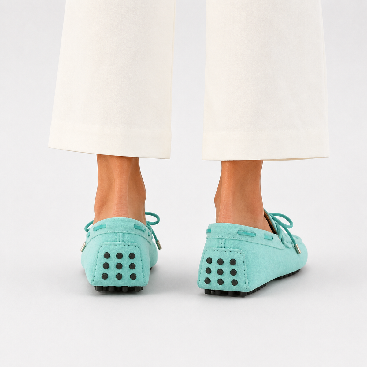 Mocassins De Conduite À Enfiler En Cuir De Vache