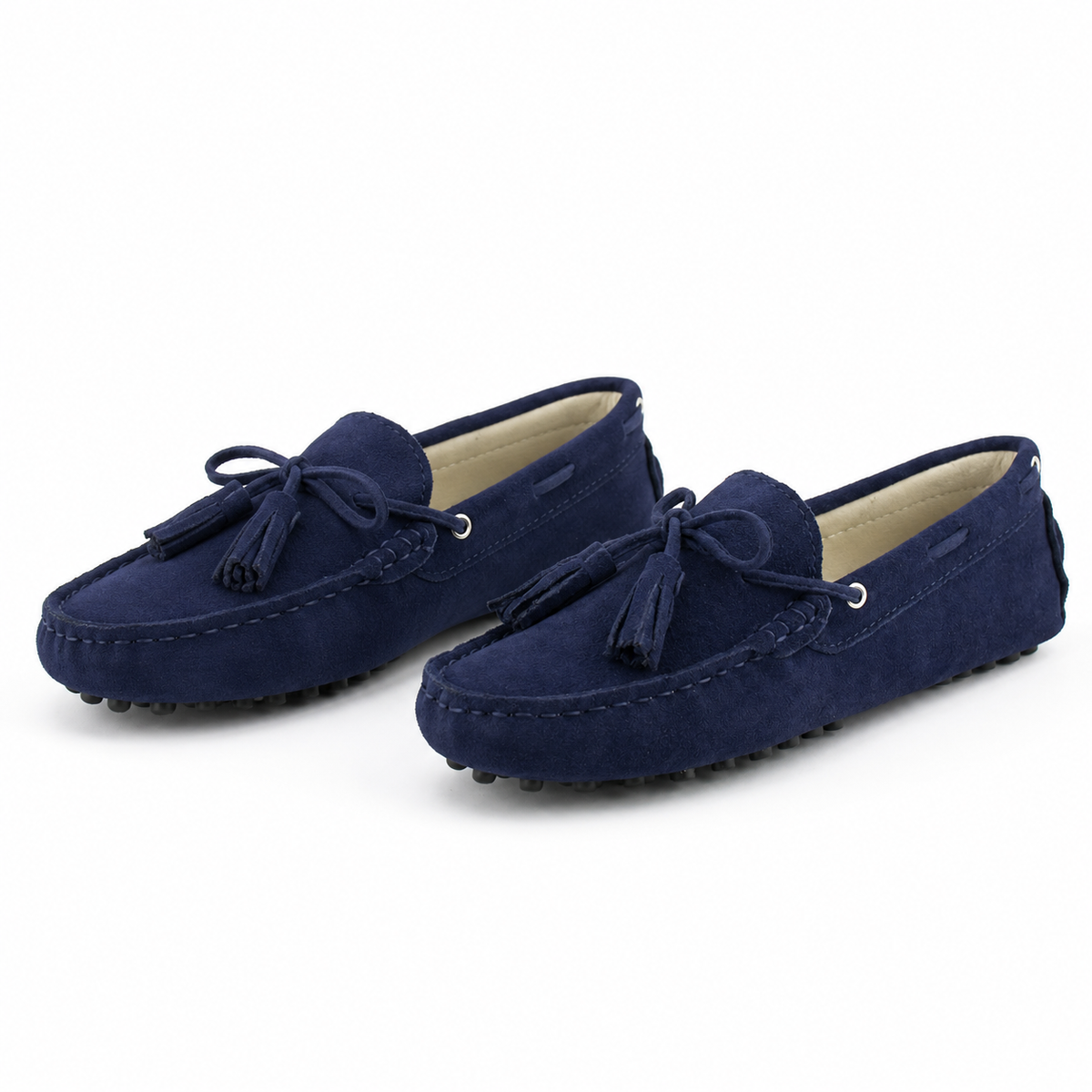Chaussures Plates Mocassins Cuir De Vache