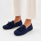 Chaussures Plates Mocassins Cuir De Vache