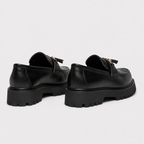 Mocassin Noir À Plateforme