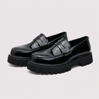 Mocassin À Plateforme Noir