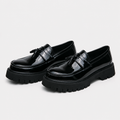Mocassin Automne Noir À Enfiler