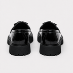 Mocassin Automne Noir À Enfiler