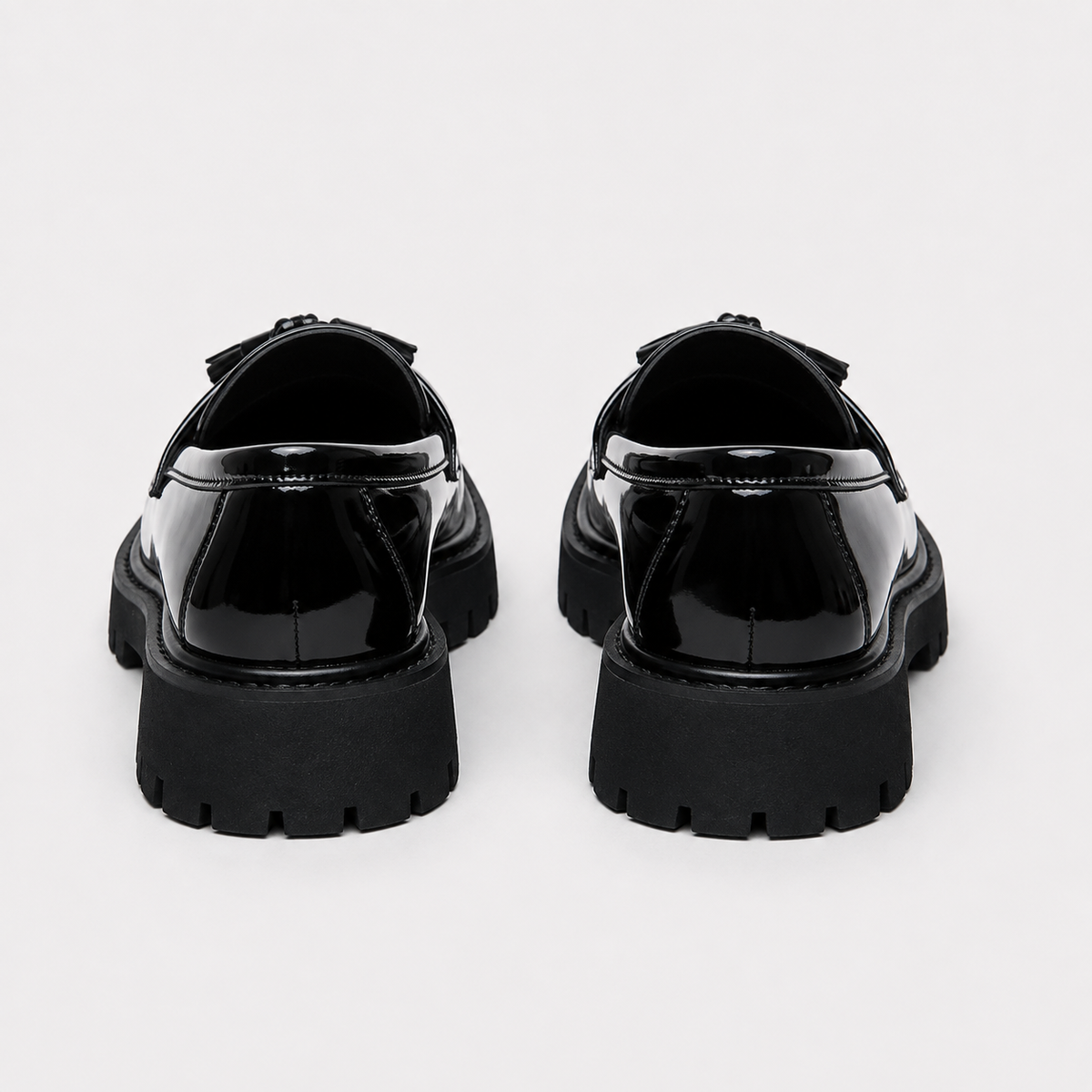 Mocassin Automne Noir À Enfiler