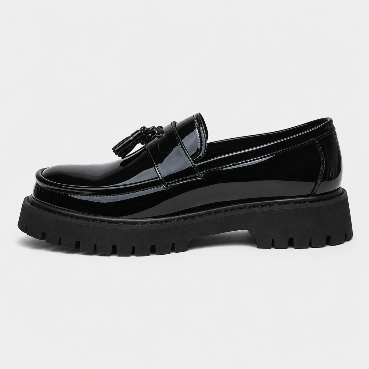 Mocassin Automne Noir À Enfiler
