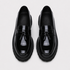 Mocassin Automne Noir À Enfiler