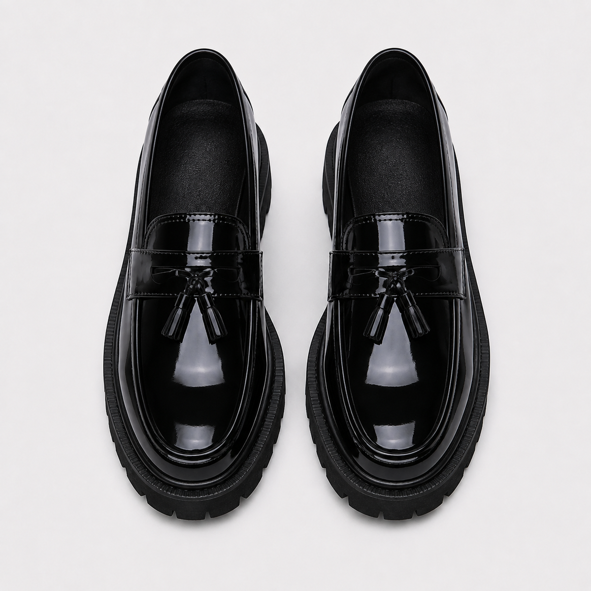 Mocassin Automne Noir À Enfiler