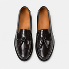 Chaussure Cuir Noir Homme Verni À Pampilles