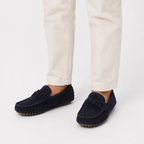 Mocassin Bleu Marine À Enfiler