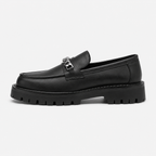 Mocassin Noir Sans Lacets