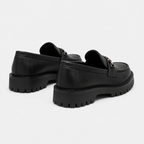 Mocassin Noir Sans Lacets