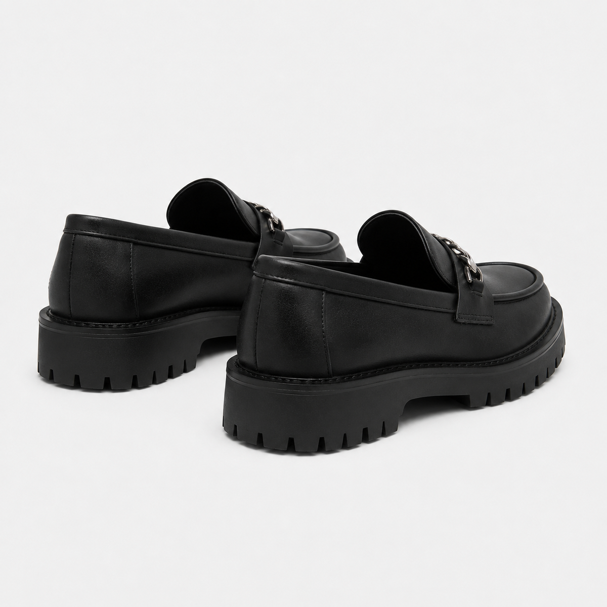 Mocassin Noir Sans Lacets
