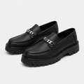 Mocassin Noir Sans Lacets