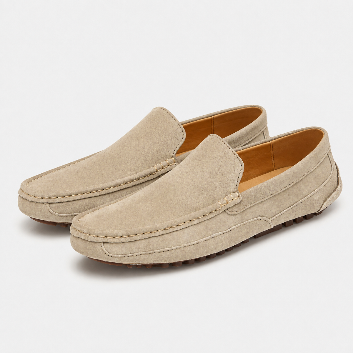 Mocassin Cuir Suédé À Enfiler
