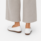 Mocassin Blanc Sans Lacets
