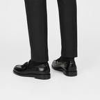 Mocassins Homme Noir Cuir Verni