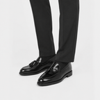 Mocassins Homme Noir Cuir Verni