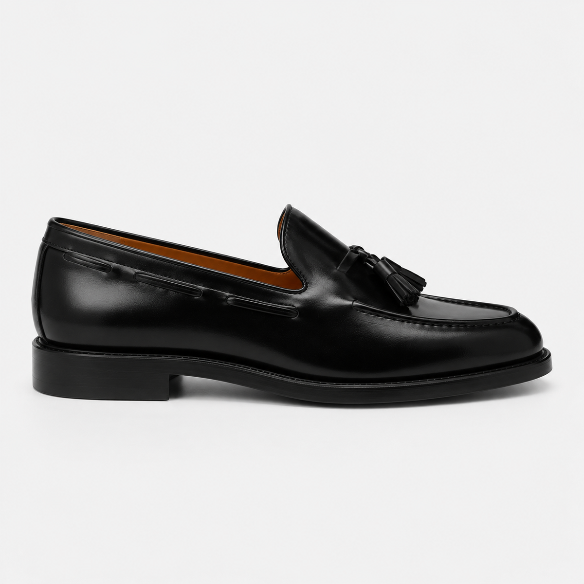 Mocassins Homme Noir Cuir Verni