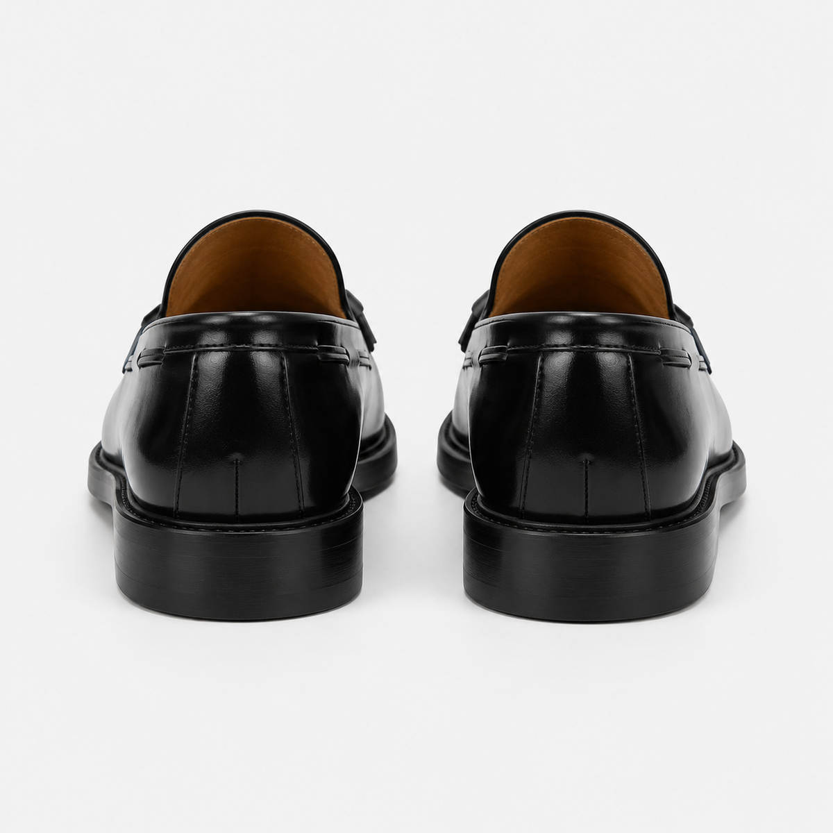 Mocassins Homme Noir Cuir Verni