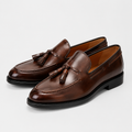 Mocassin Cuir Verni Marron