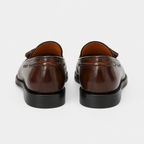Mocassin Cuir Verni Marron