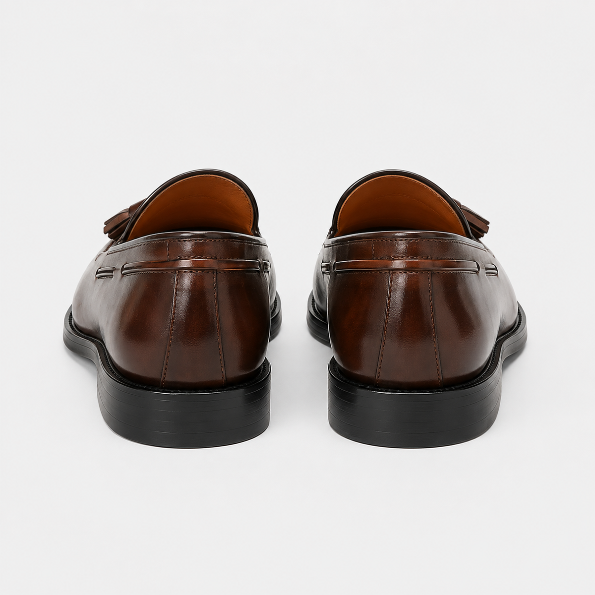 Mocassin Cuir Verni Marron