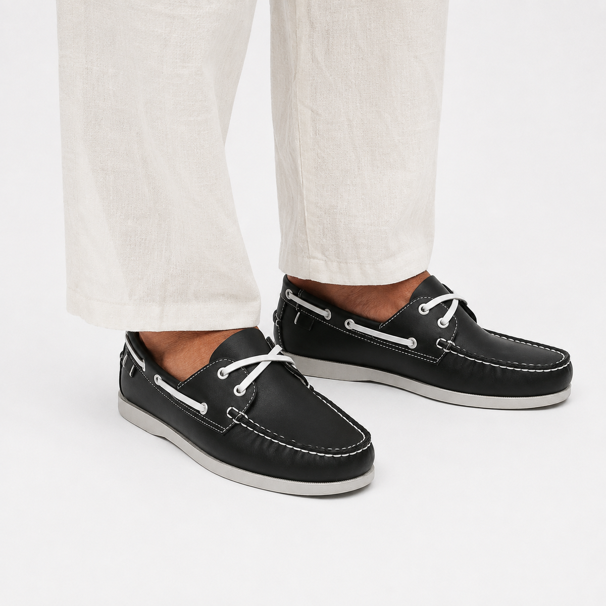 Chaussure Bateau Homme Mocassins PU