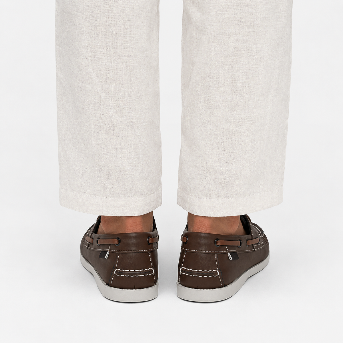 Mocassin Marron Foncé Homme Bout