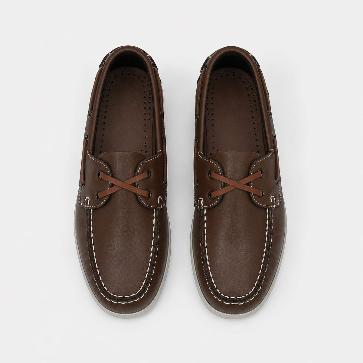 Mocassin Marron Foncé Homme Bout