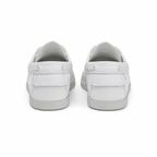 Mocassin Été Homme Blanc À Lacets