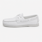 Mocassin Été Homme Blanc À Lacets