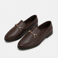 Mocassin Marron Mors Métallique