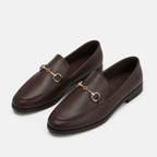 Mocassin Marron Mors Métallique