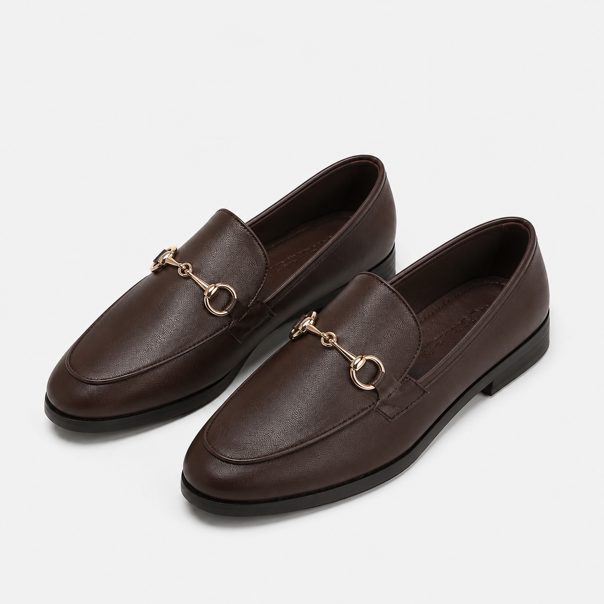 Mocassin Marron Mors Métallique