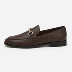 Mocassin Marron Mors Métallique