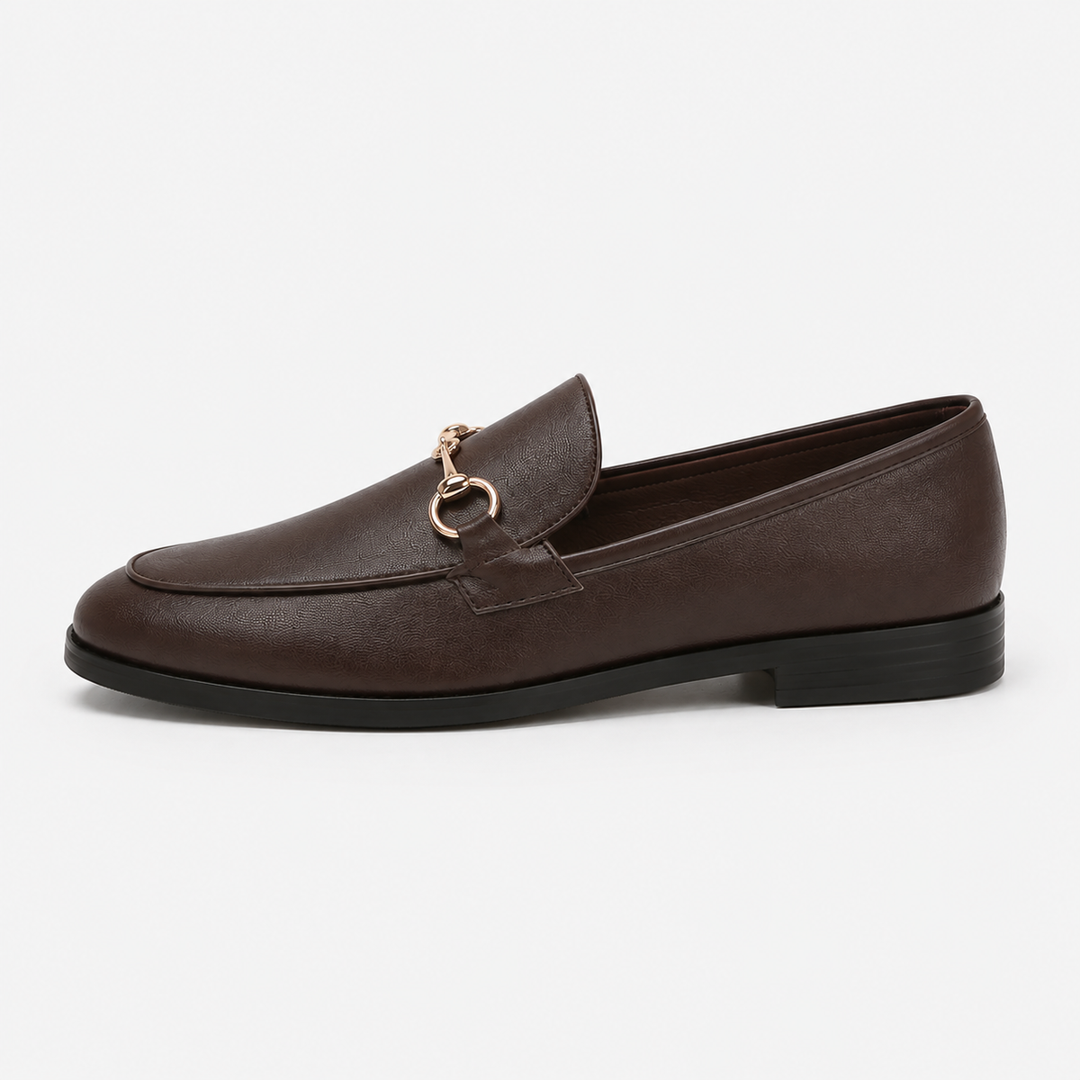 Mocassin Marron Mors Métallique