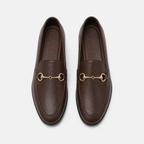 Mocassin Marron Mors Métallique