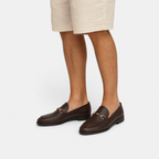 Mocassin Marron Mors Métallique
