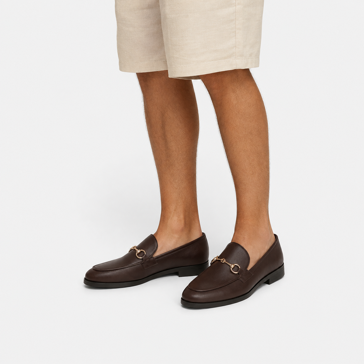 Mocassin Marron Mors Métallique