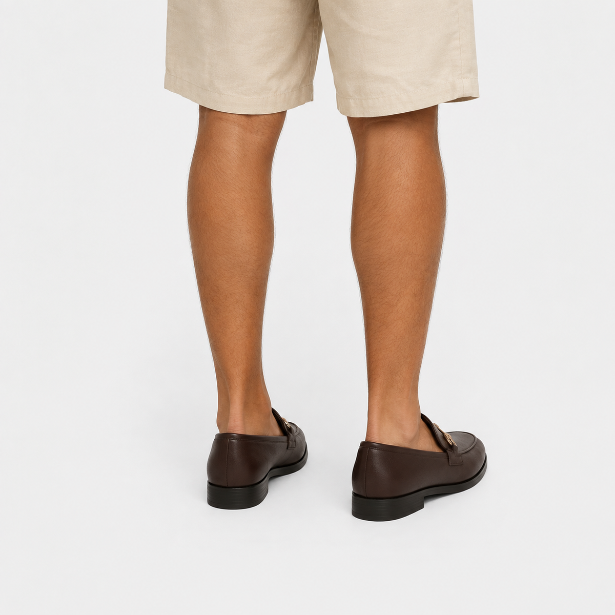 Mocassin Marron Mors Métallique