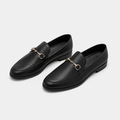 Mocassin Noir Mors Métallique