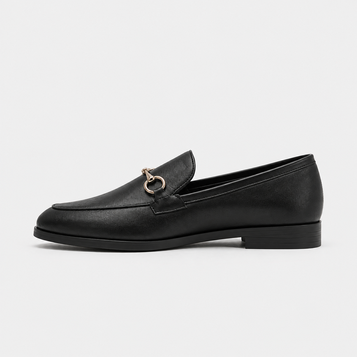 Mocassin Noir Mors Métallique