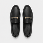 Mocassin Noir Mors Métallique