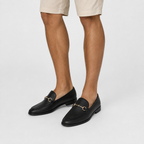 Mocassin Noir Mors Métallique