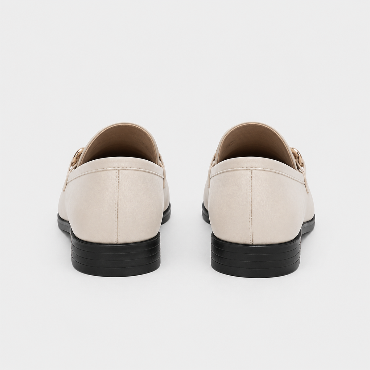 Mocassin Microfibre Blanc Cassé