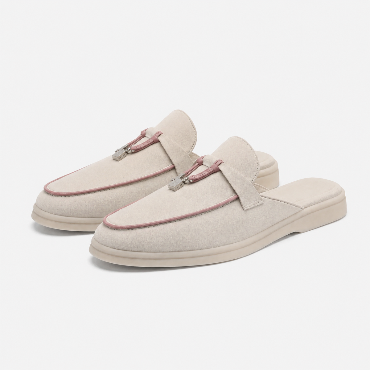 Mules Mocassins En Daim